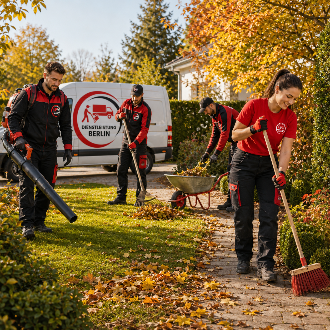 Laub und Gartenabfall entfernen